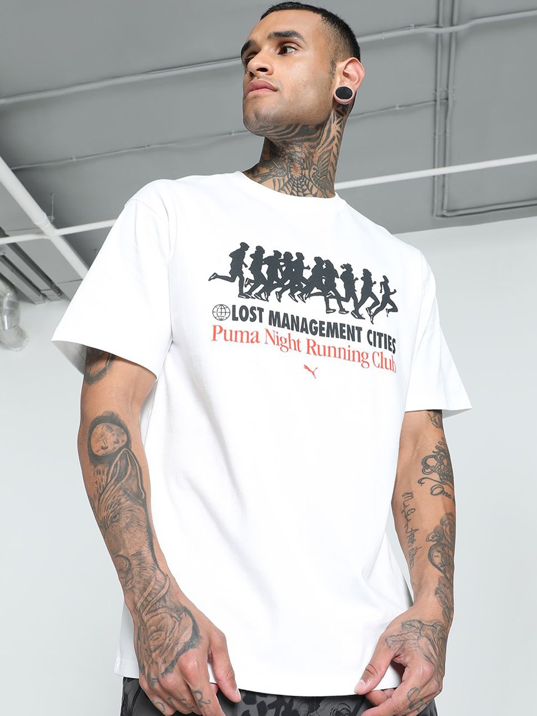 

Puma x LMC Graphic Relaxed Fit Tee, White