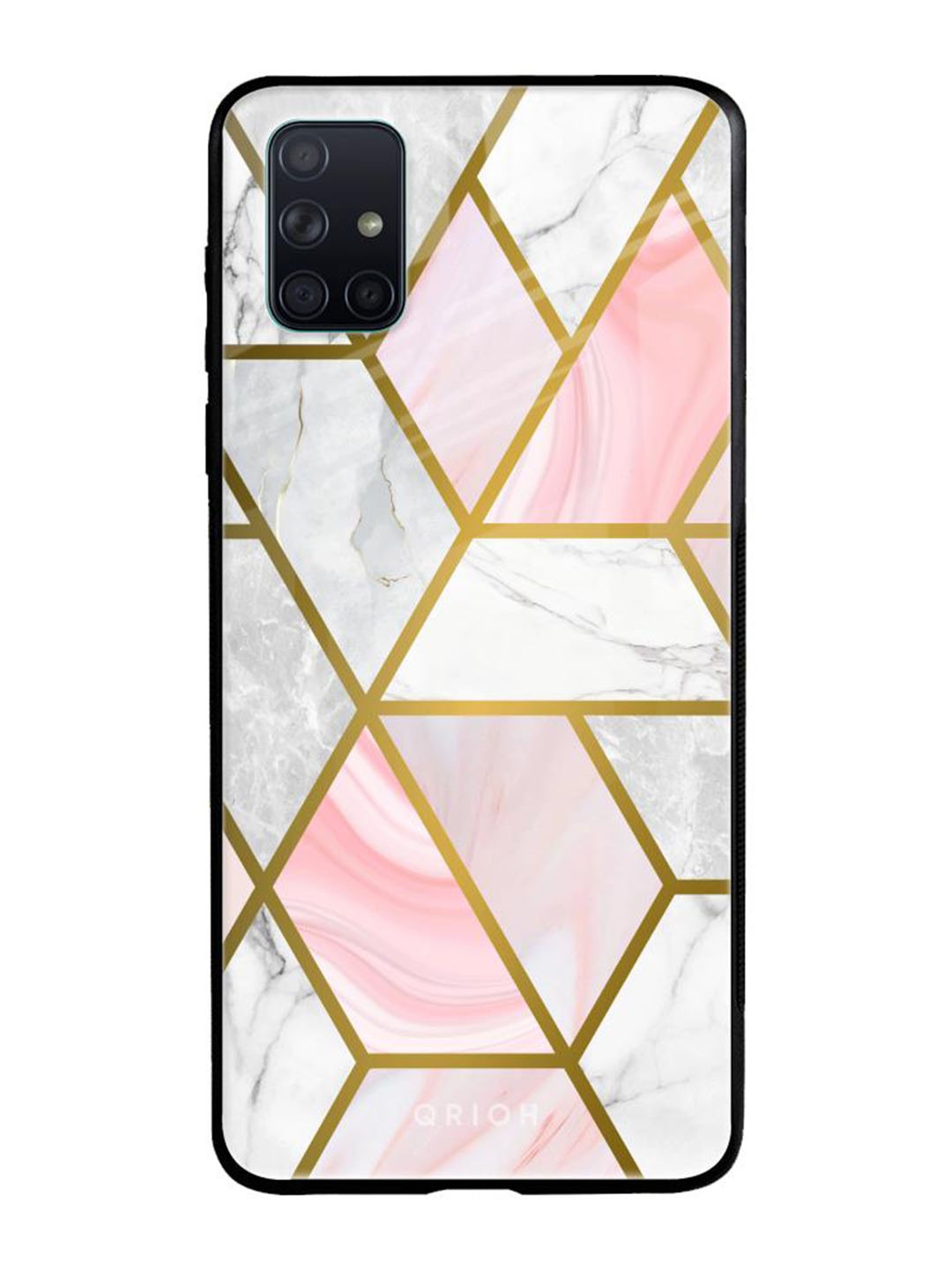 

QRIOH Quirky Printed Samsung Galaxy A51 Back Case Mobile Accessories, White