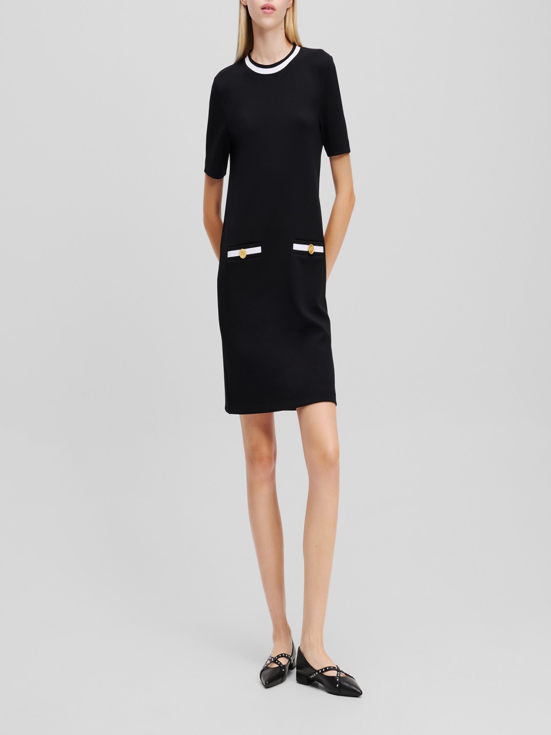 

Karl Lagerfeld A-Line Midi Dress, White