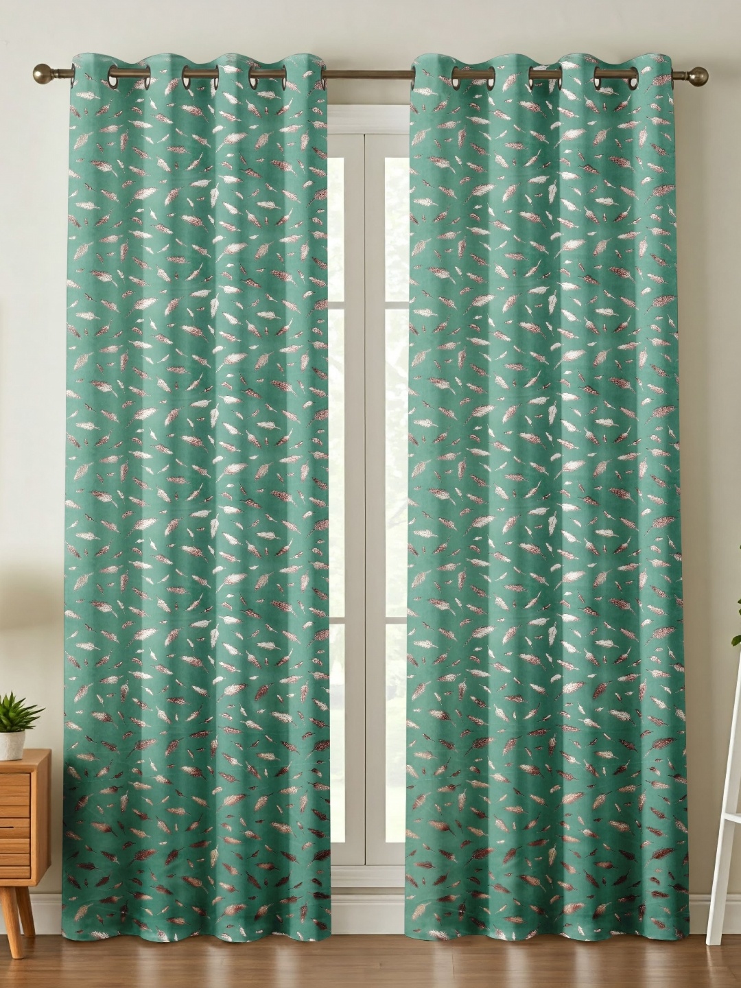 

RIDHAAN Unisex Blue Curtains and Sheers