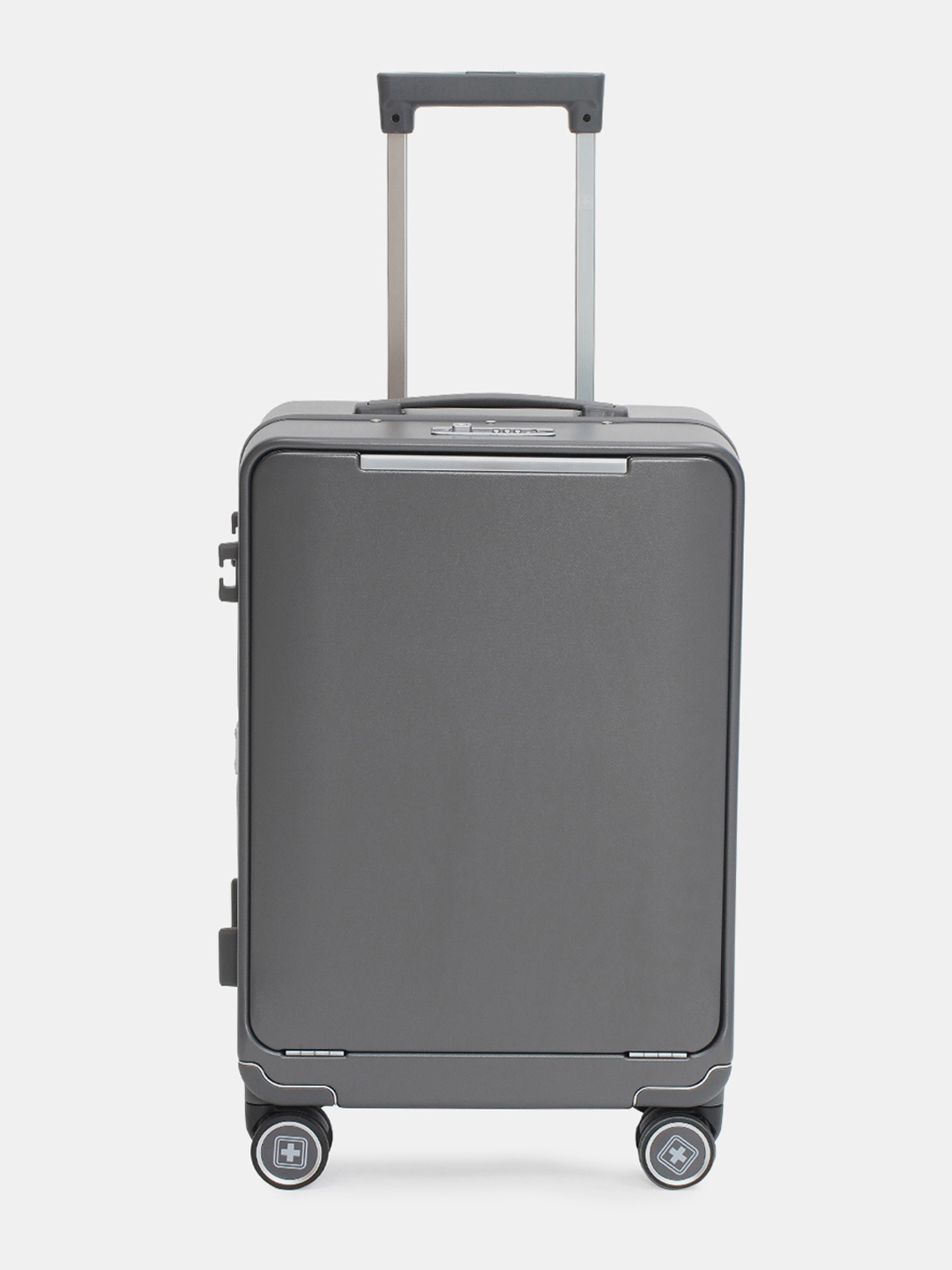 

SWISS MILITARY Hard-Sided Medium Trolley Suitcase, Grey