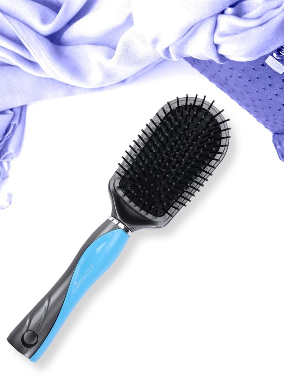 

Omidazzle Premium Paddle Cushioned Hair Brush -Black - MDHB00002