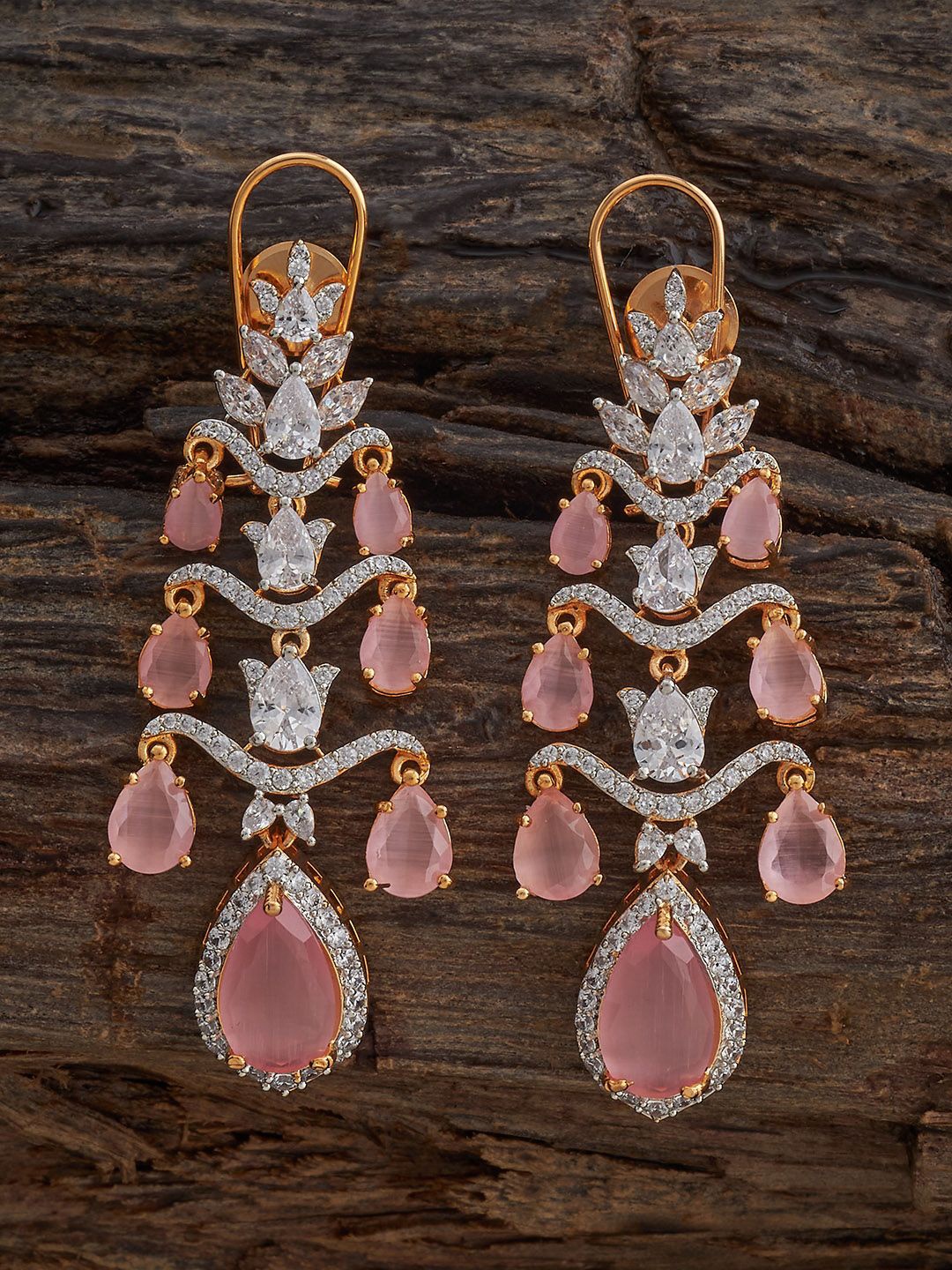 

Kushal's Fashion Jewellery Contemporary Drop Earrings, Pink