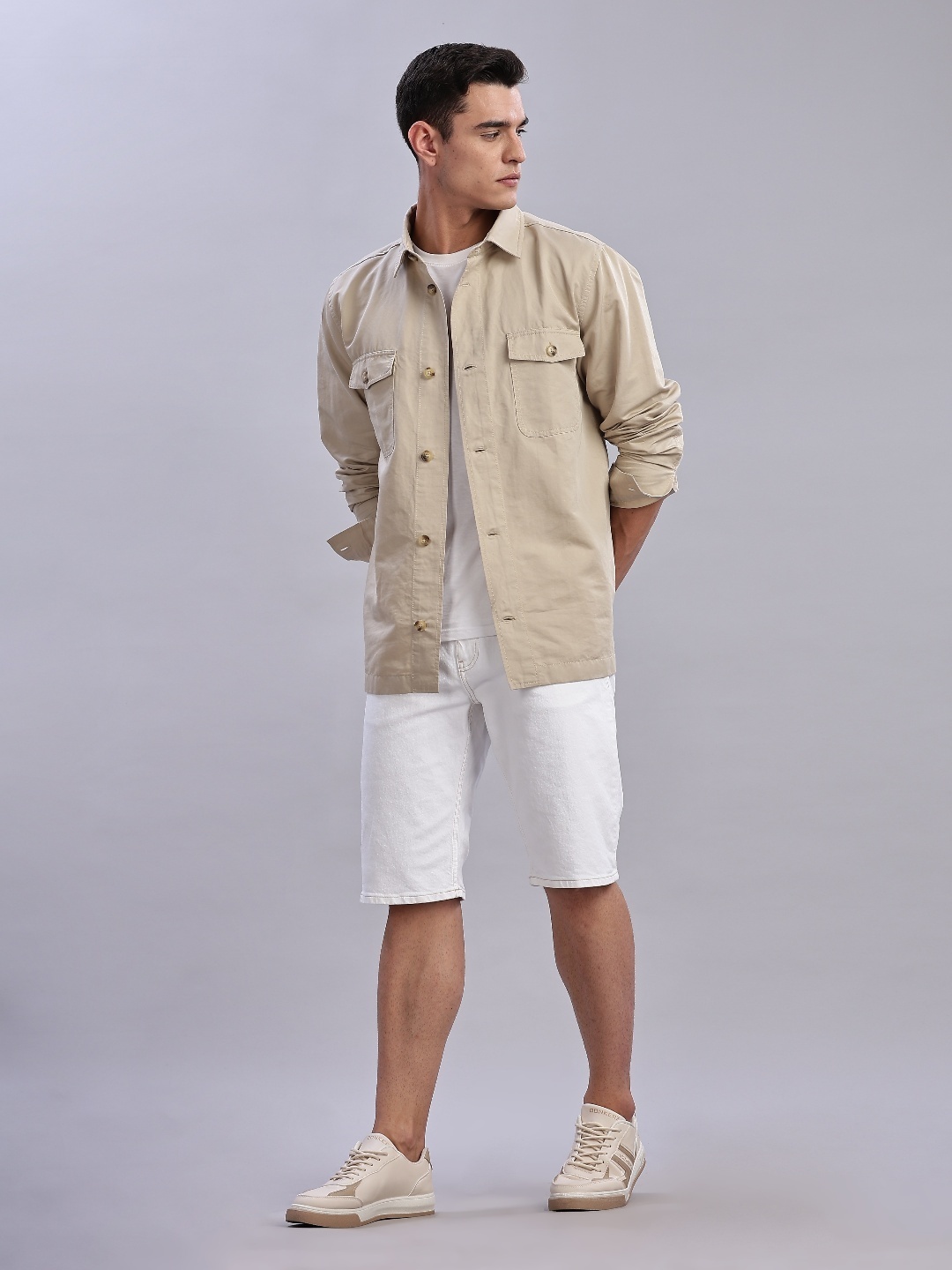 

Tommy Hilfiger Men Classic Opaque Casual Shirt, Khaki