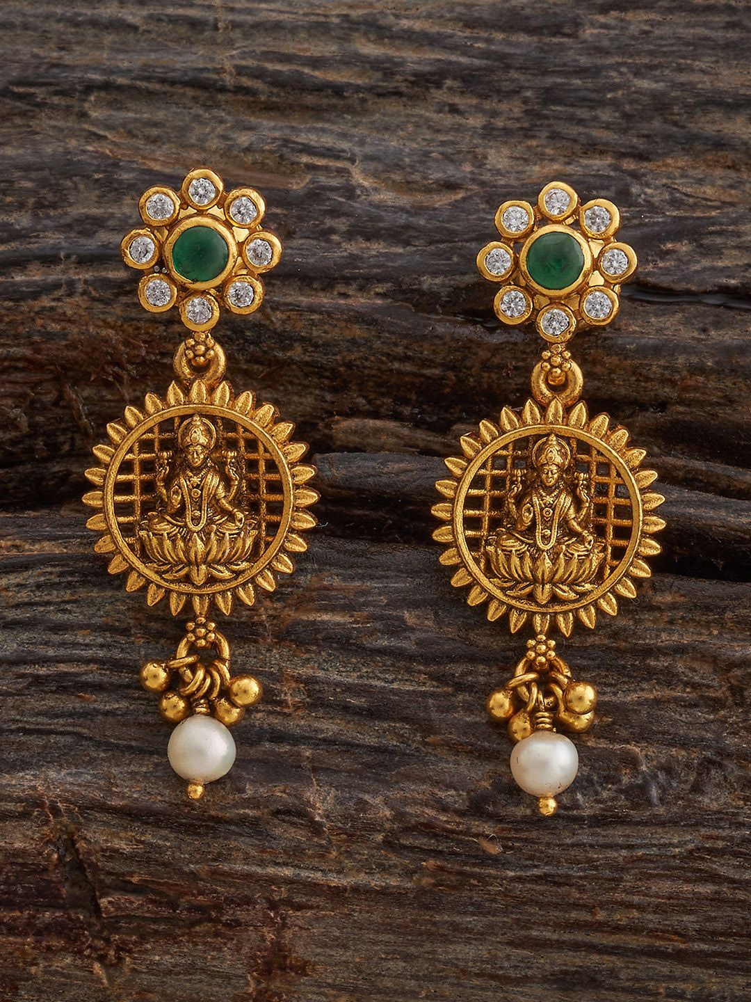 

Kushal's Fashion Jewellery Contemporary Drop Earrings, Green