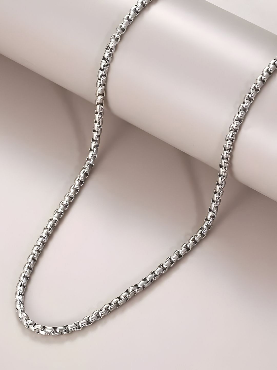 

The Roadster Lifestyle Co Men Stainless Steel Chain, Silver