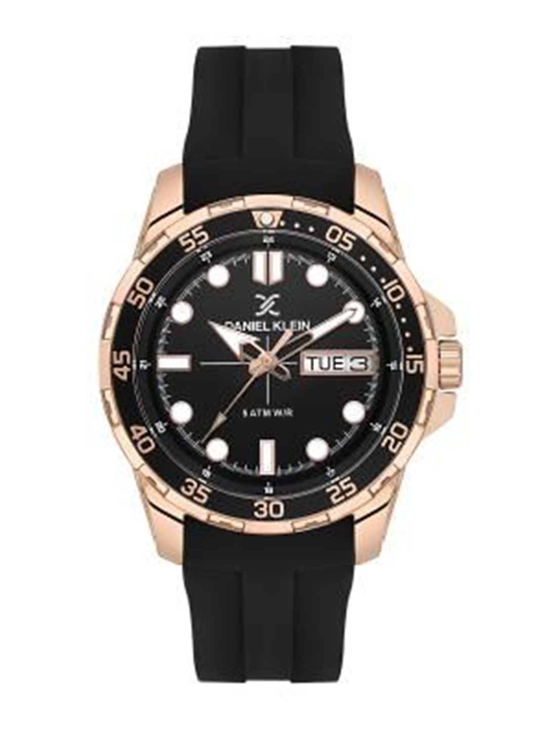

Daniel Klein Men Skeleton Dial & Straps Analogue Watch DK.1.13911-6, Black