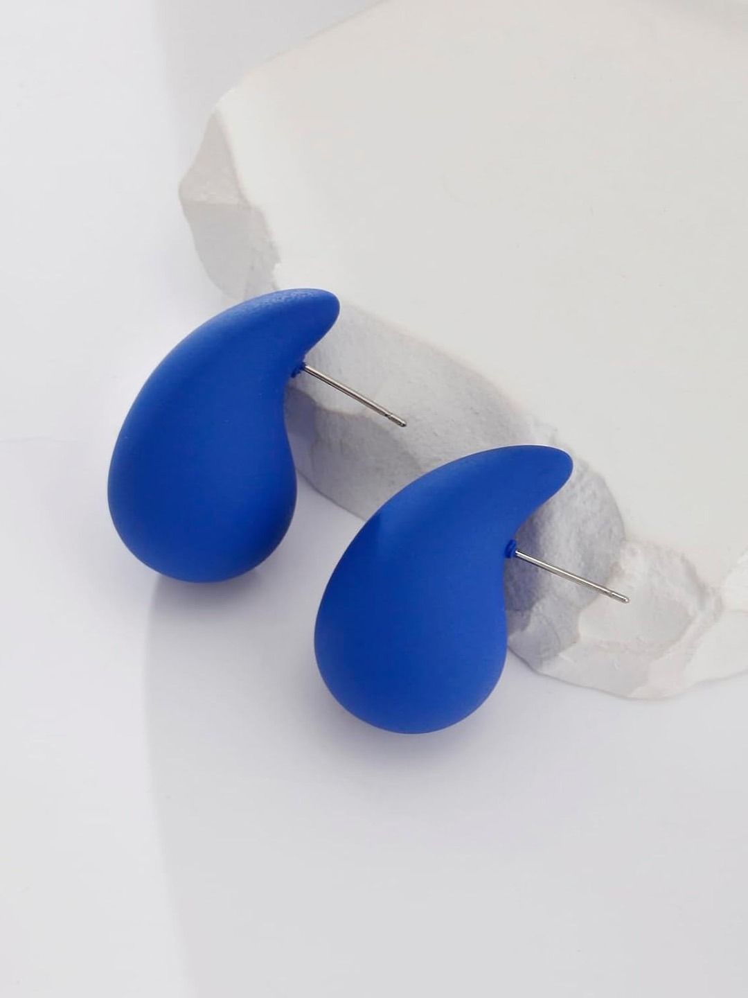 

KRENOZ Teardrop Shaped Drop Earrings, Blue