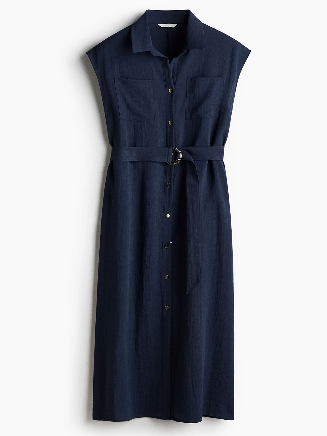 

H&M Belted Dress, Blue