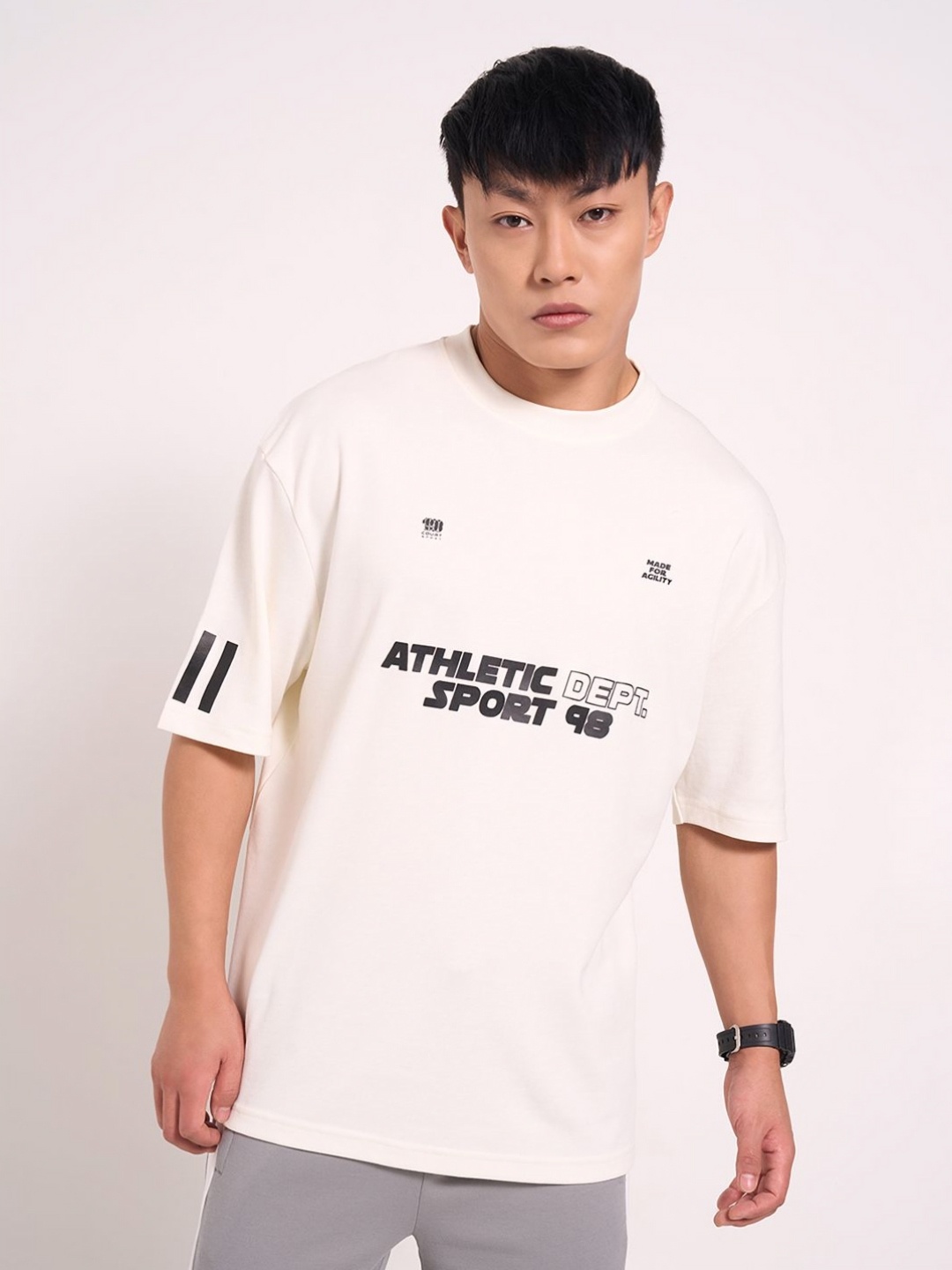 

Ajile by Pantaloons Men Typography T-shirt, White