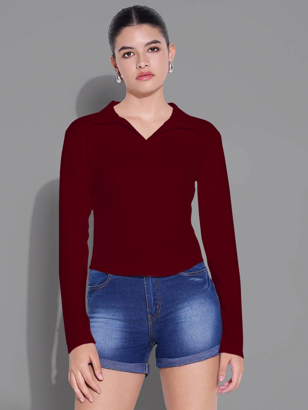 

Dream Beauty Fashion Top, Maroon