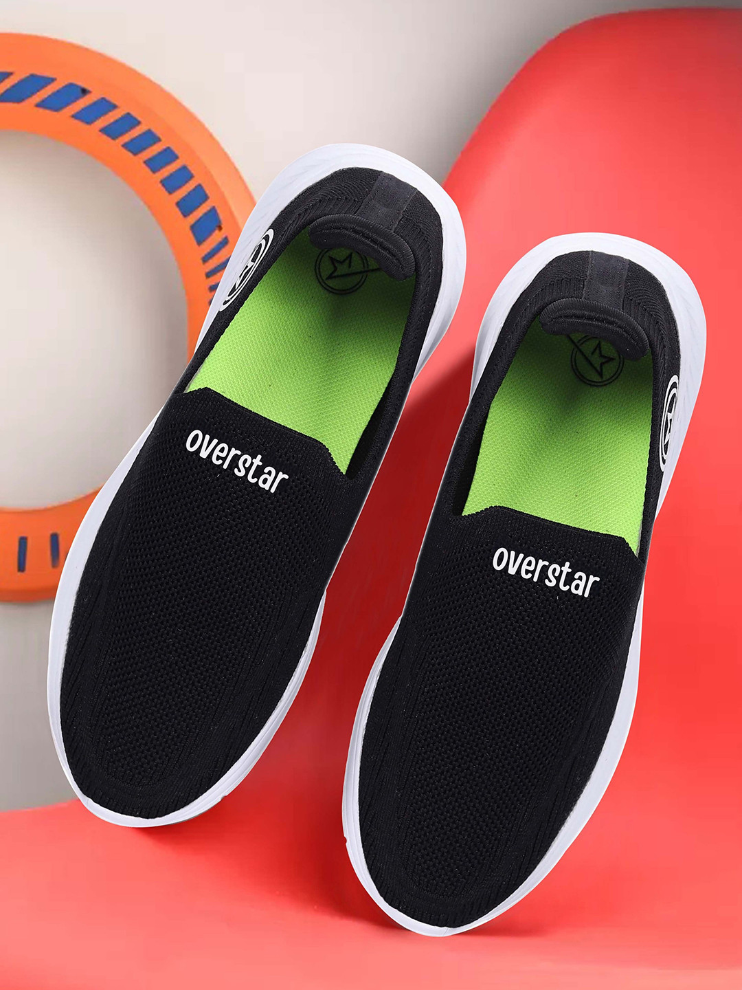 

Overstar Men Mesh Running Shoes, Black