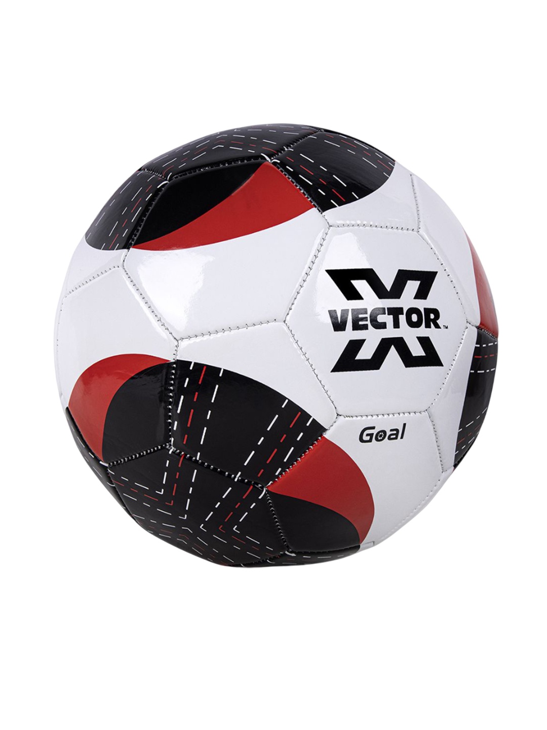 

VECTOR X Goal Strong Glossy Soccer Ball, Red