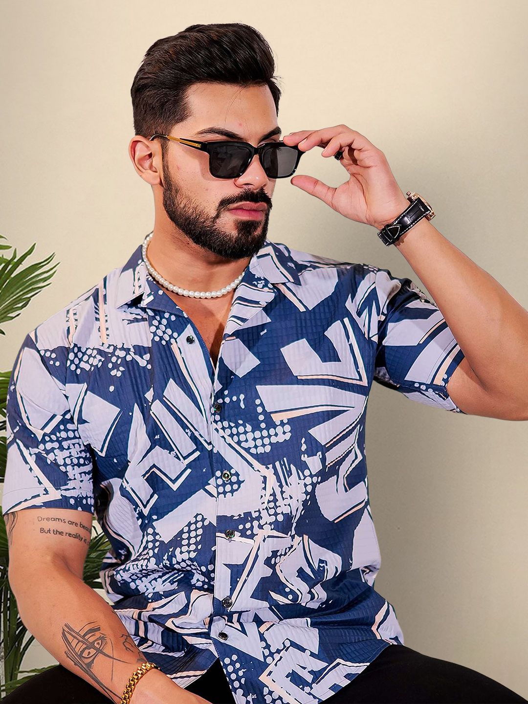 

Moda Rapido Men Original Opaque Printed Casual Shirt, Multi
