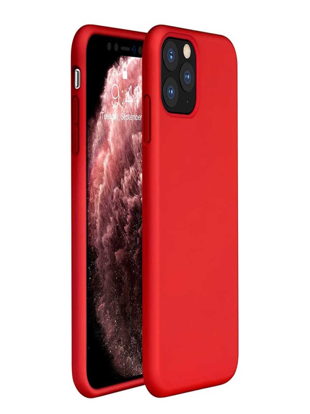 

LIRAMARK Solid Printed iPhone 11 Pro Back Case Mobile Accessories, Red