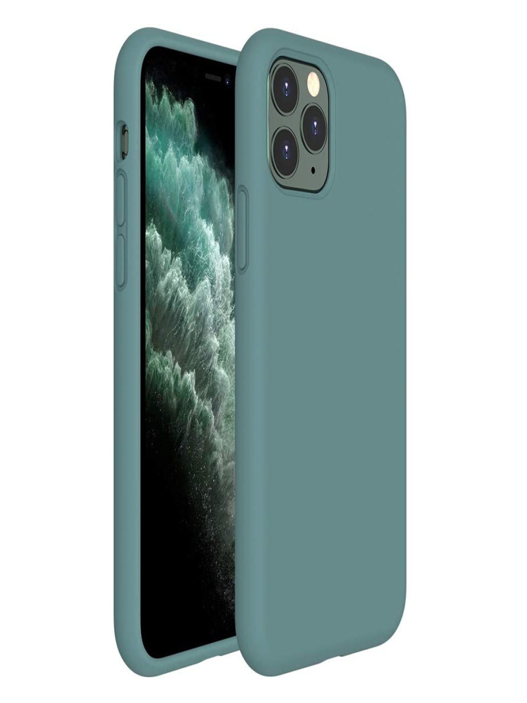 

LIRAMARK Solid Printed iPhone 11 Pro Max Back Case Mobile Accessories, Green