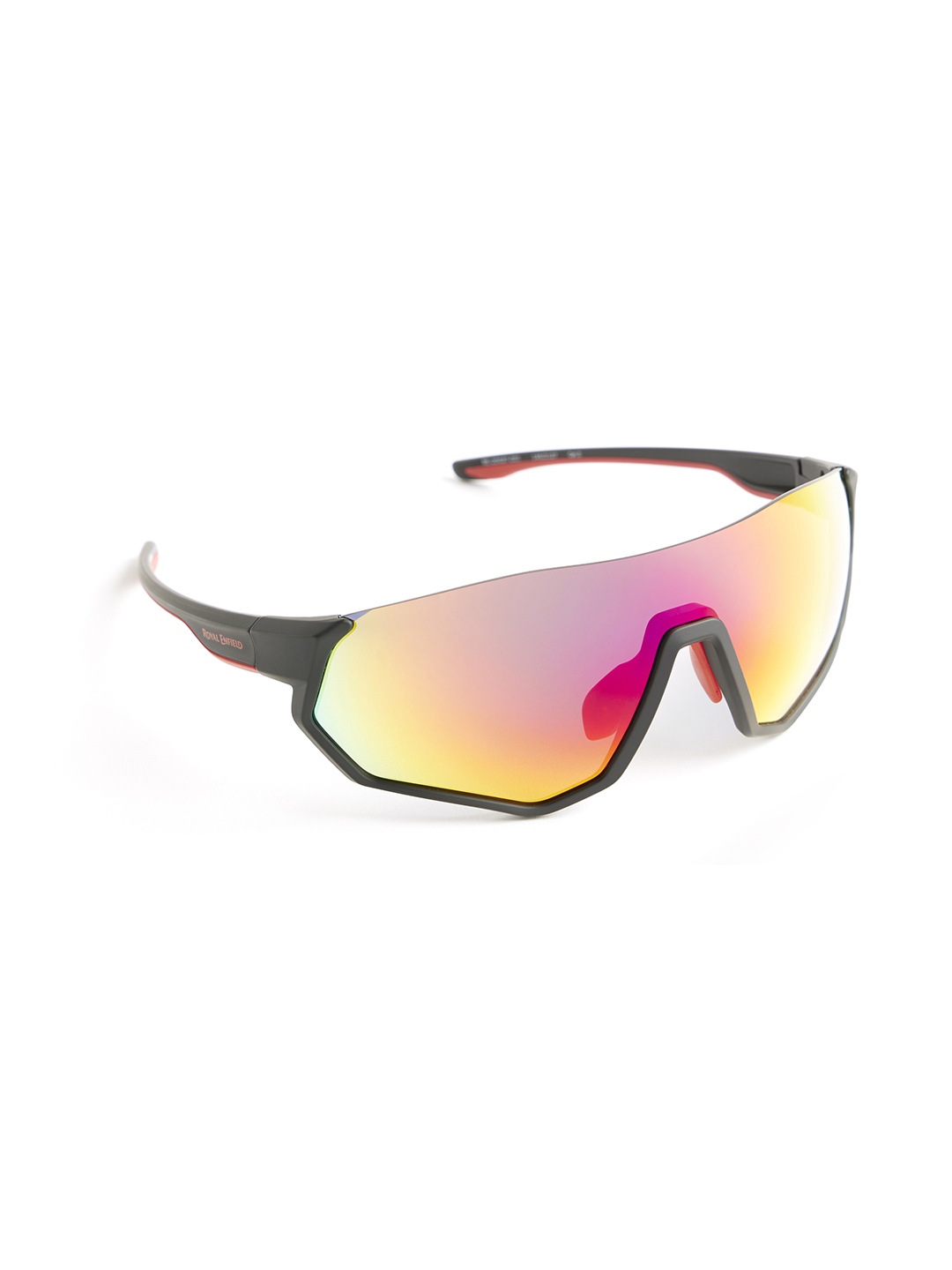 

Royal Enfield Men Shield Sunglasses with UV Protected Lens, Pink