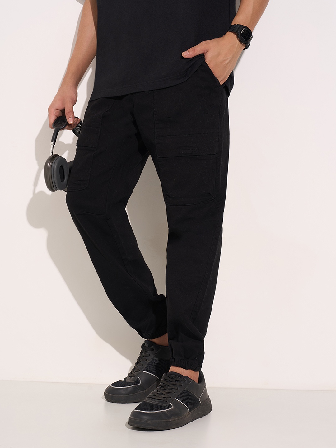 

People Men Joggers Trousers, Black