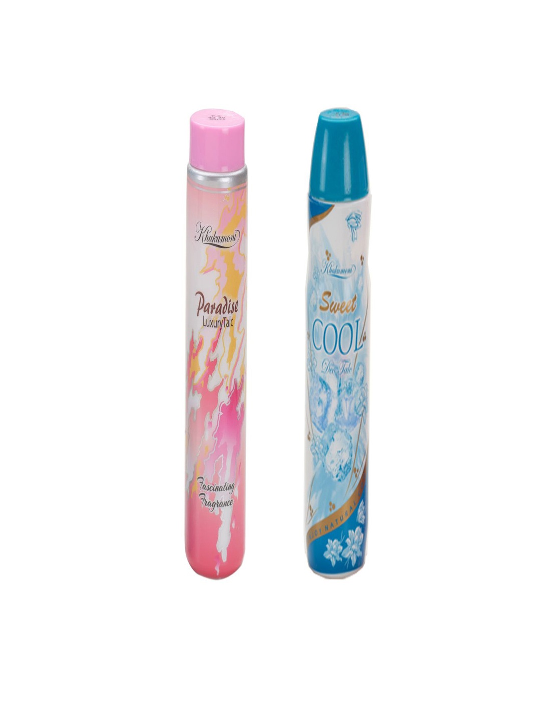 

Khukumoni Set Of 2 Paradise & Sweet Cool Talc Powder - 100 g Each, Pink