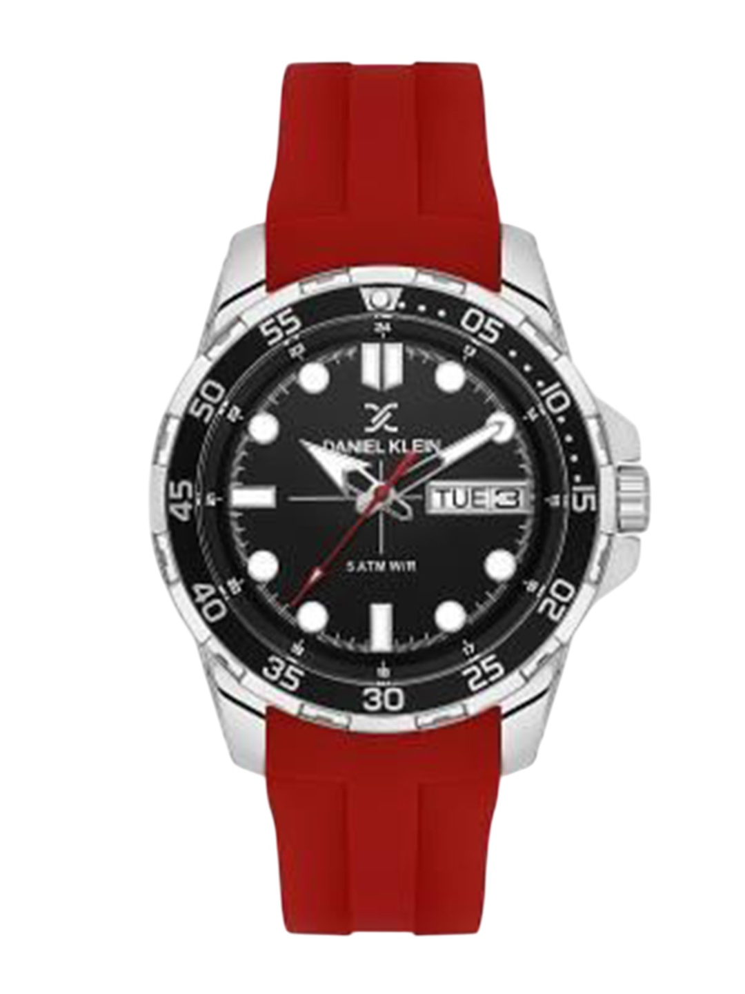 

Daniel Klein Men Skeleton Dial & Straps Analogue Watch DK.1.13911-2, Red