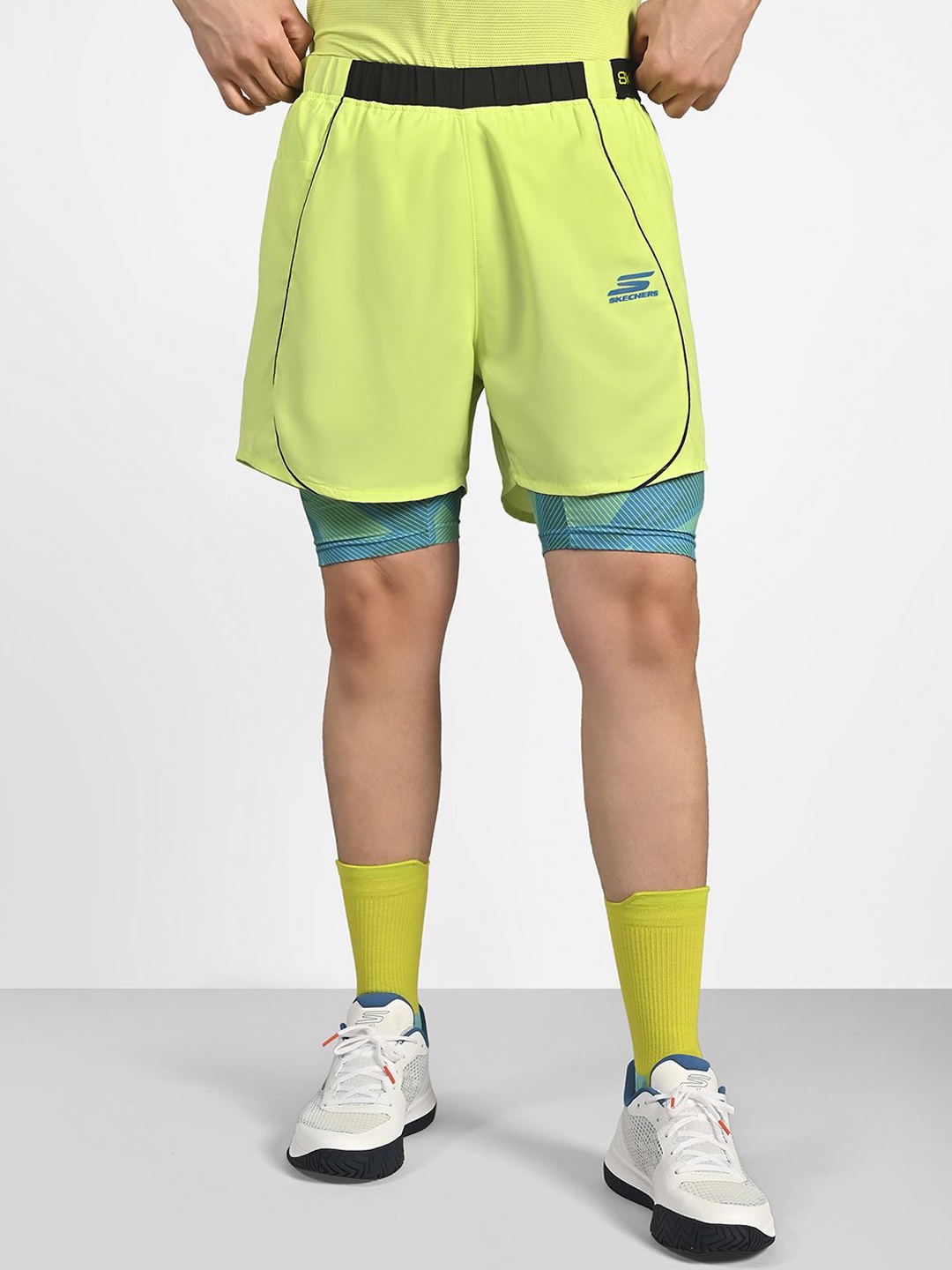 

Skechers Men Pickleball Logo Shorts, Lime green