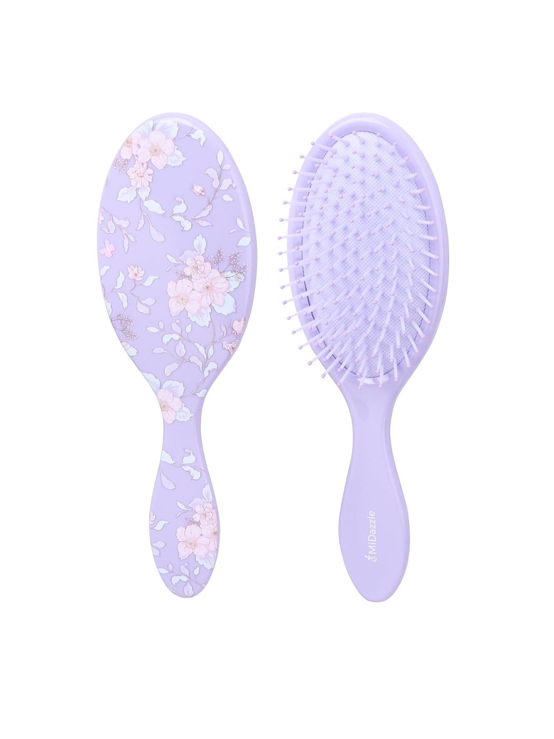 

Omidazzle Premium Floral Paddle Hair Brush - Lavender - MIHB0024