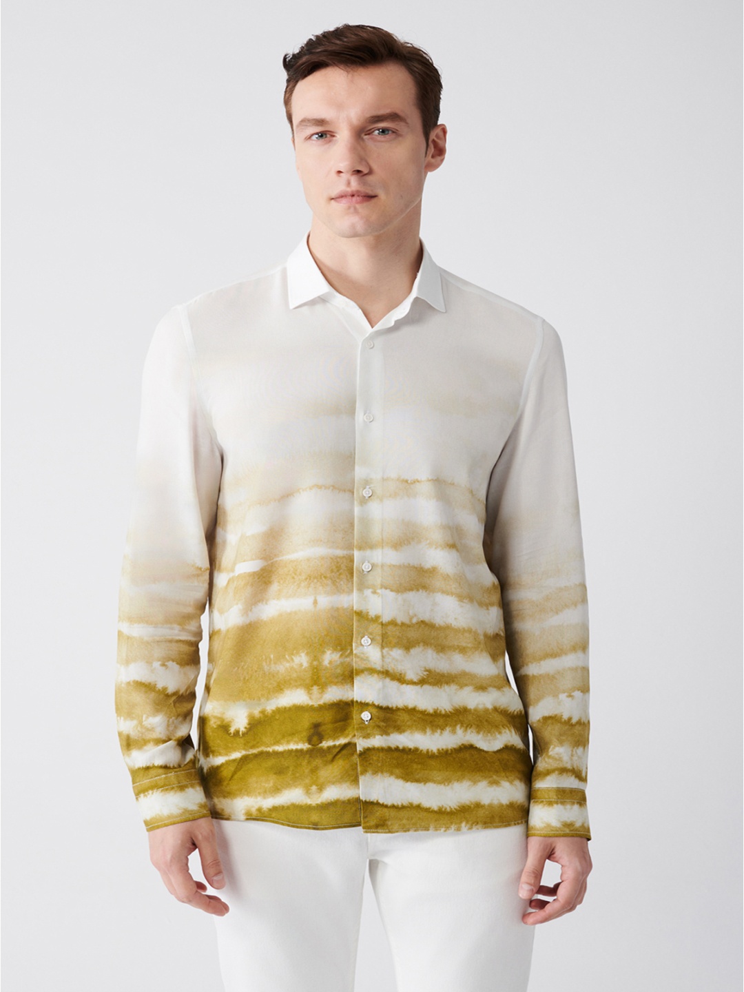 

AVVA Men Horizontal Stripes Opaque Striped Casual Shirt, Na