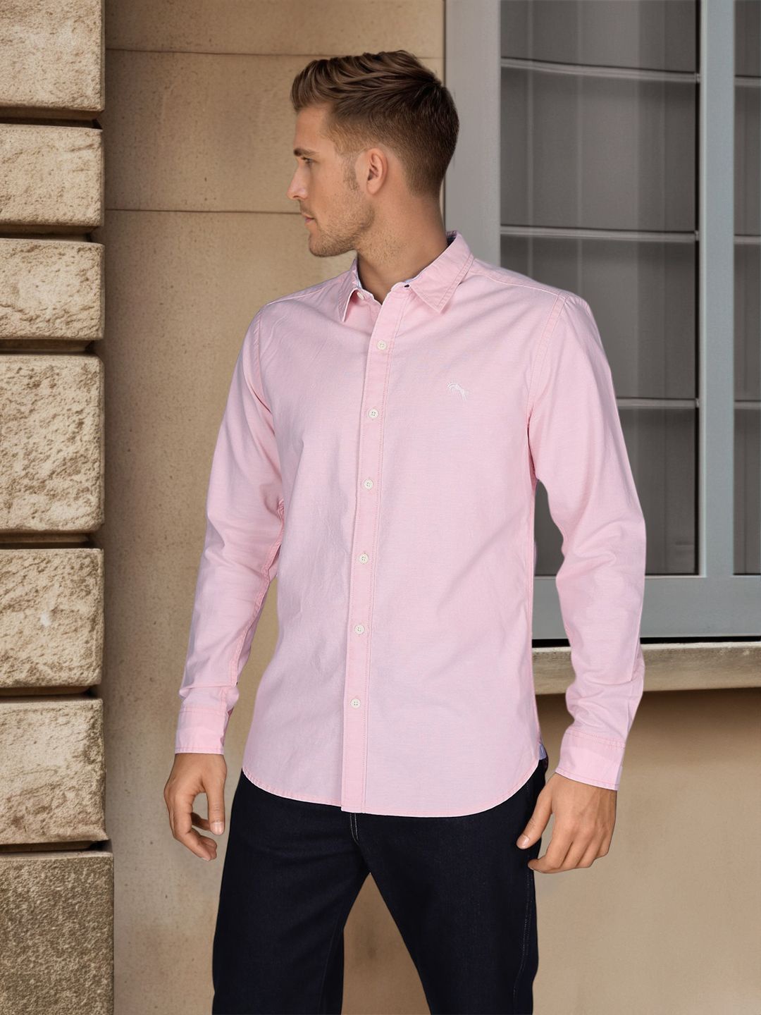 

Wrangler Men Opaque Casual Shirt, Pink