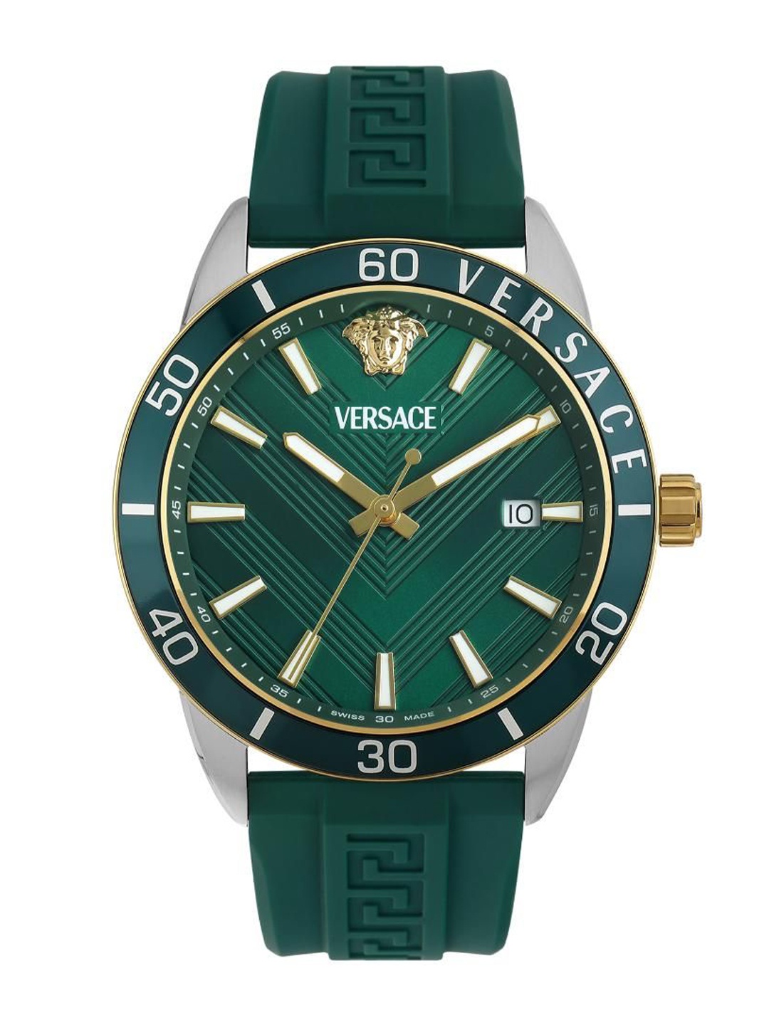 

Versace Men Brass Dial & Straps Analogue Watch VEYCA0124, Green