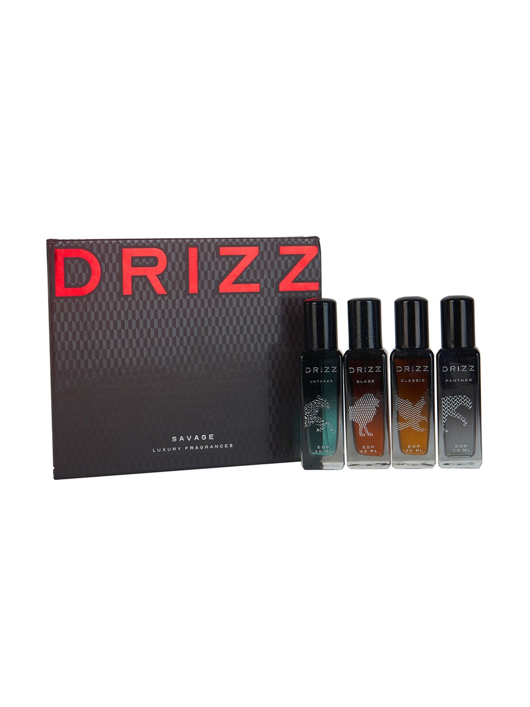 

DRIZZ Savage Luxury Set Of 4 Eau de Parfum Fragrance Gift Set - 20 ml Each, Orange