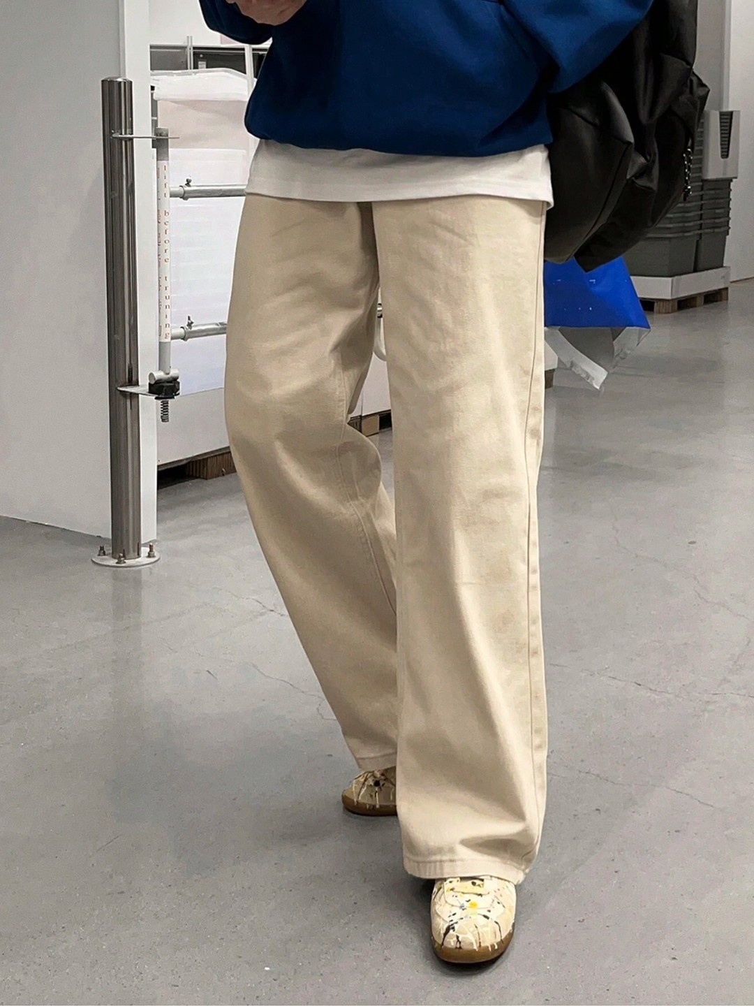 

MASTERLY WEFT Men Super Stretchable Jeans, Cream