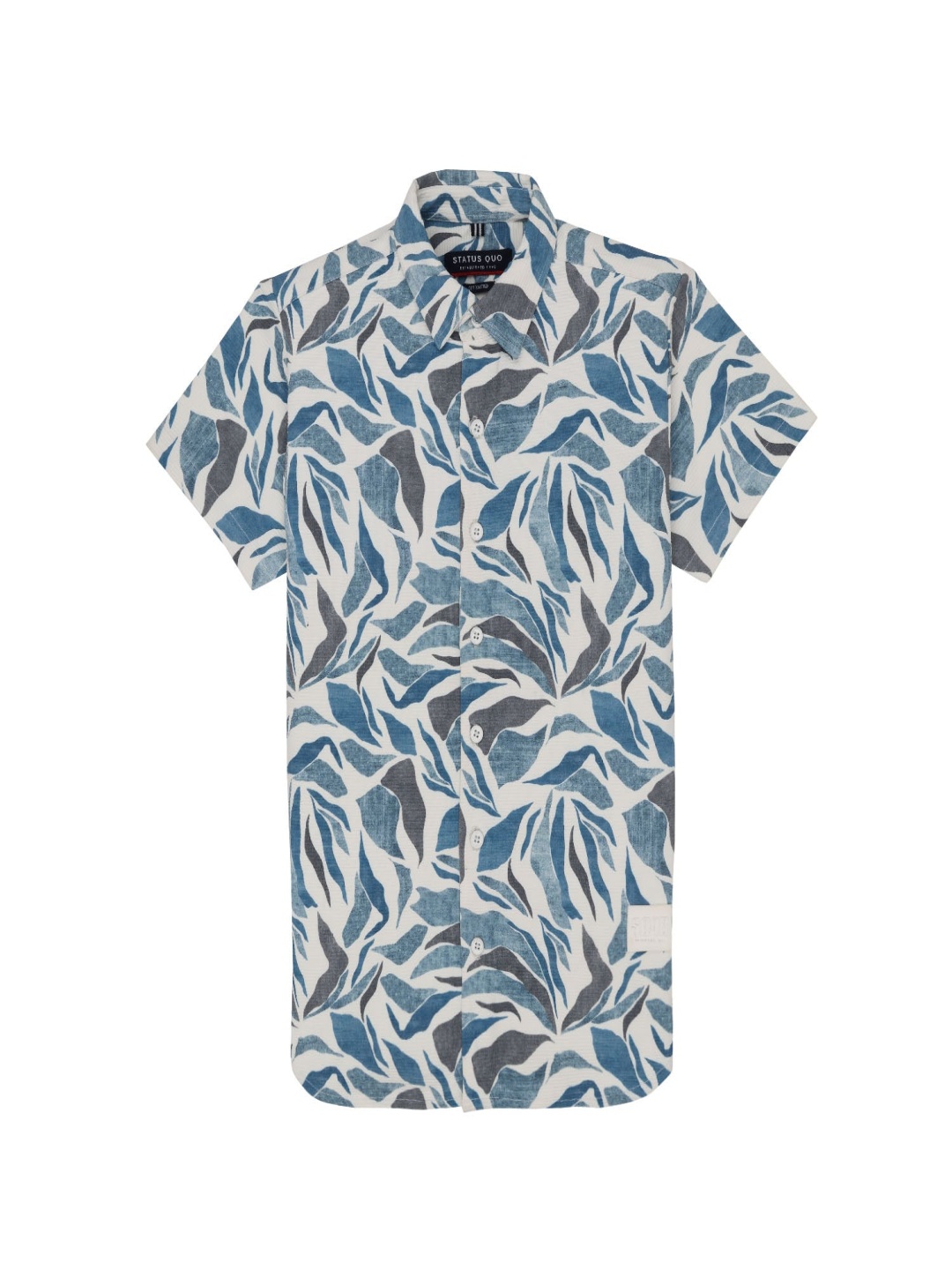 

Status Quo Boys Standard Opaque Printed Casual Shirt, White