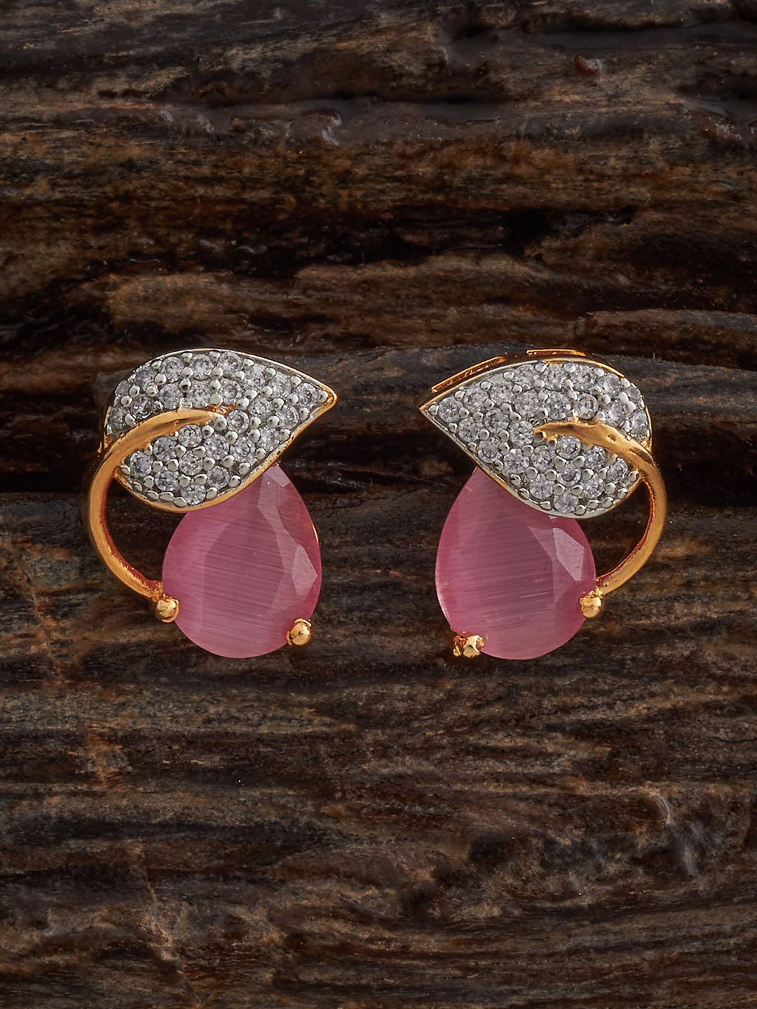 

Kushal's Fashion Jewellery Contemporary Studs Earrings, Pink