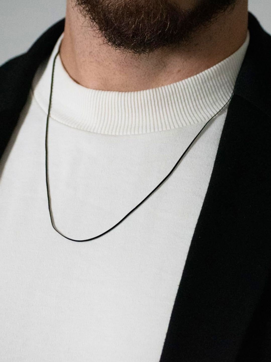 

The Roadster Lifestyle Co Men Stainless Steel Chain, Black