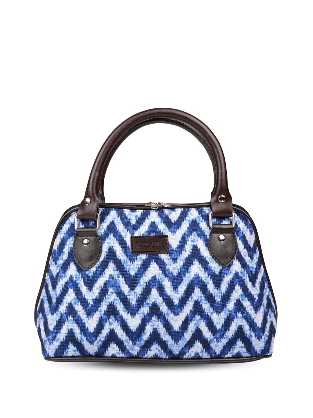 

Anouk Printed Shopper Handheld Bag, Navy blue