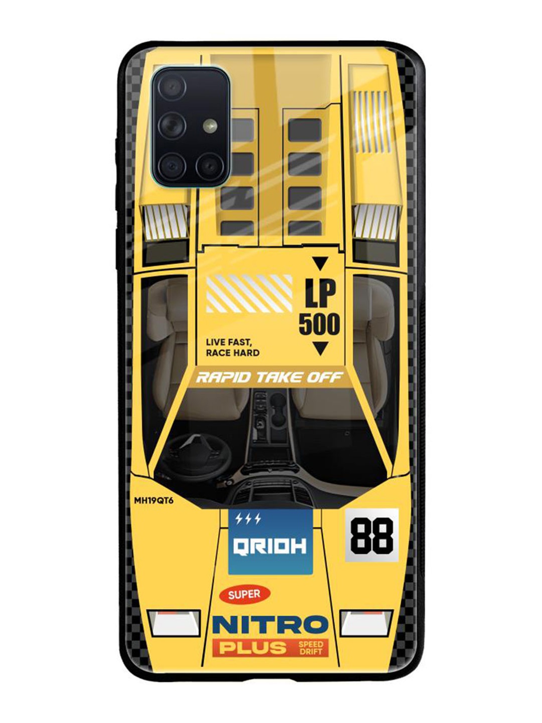 

QRIOH Typography Printed Samsung Galaxy A51 Back Case Mobile Accessories, Yellow