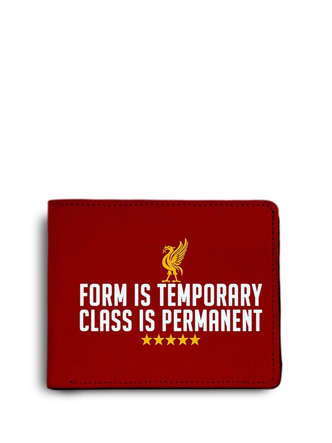 

ShopMantra Men Typography Printed PU Two Fold Wallet, Red