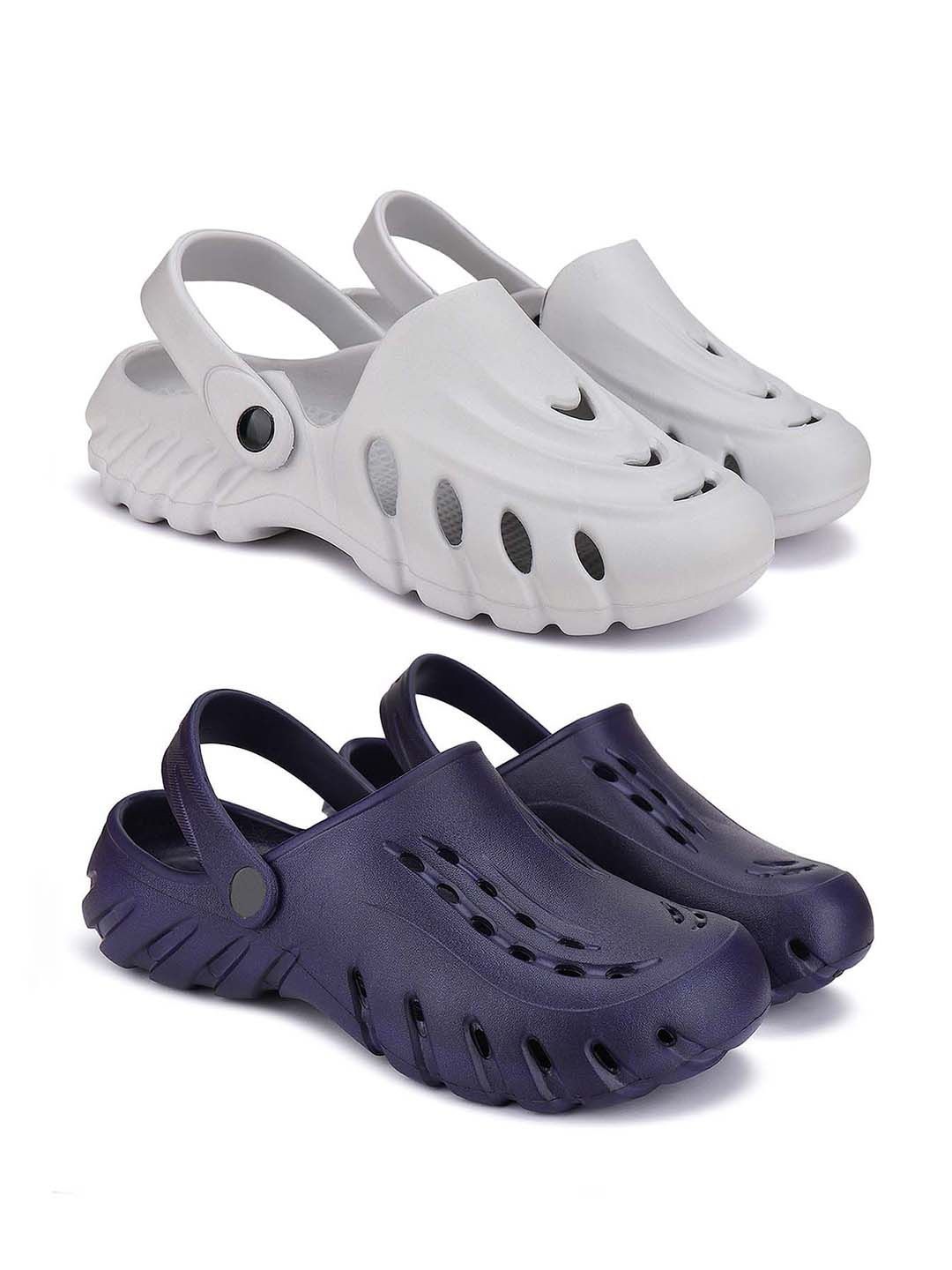 

BERSACHE Men Clogs, Grey