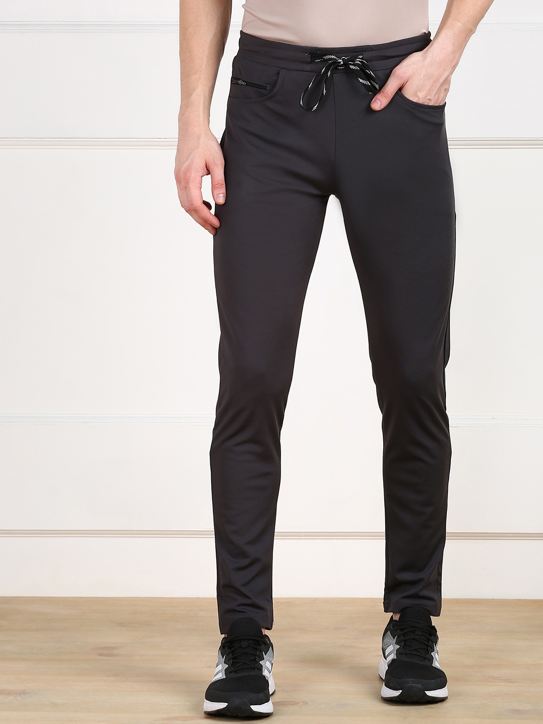 

Moda Rapido Men Slim-Fit Gym Track Pants, Black