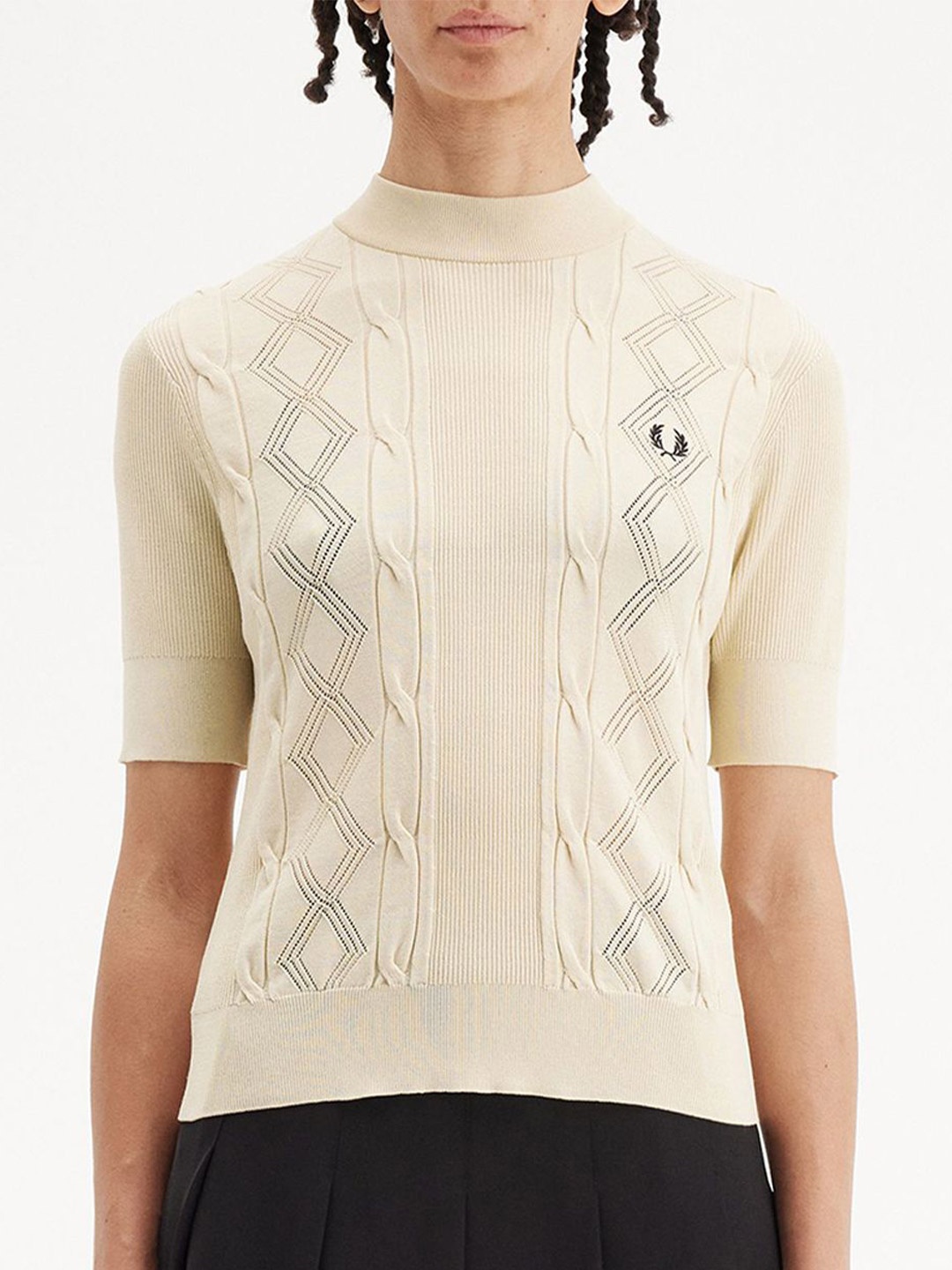 

Fred Perry Geometric Top, Cream