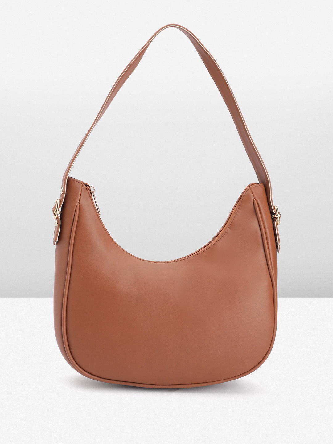 

Mast & Harbour Structured Faux Leather Shoulder Bag, Tan