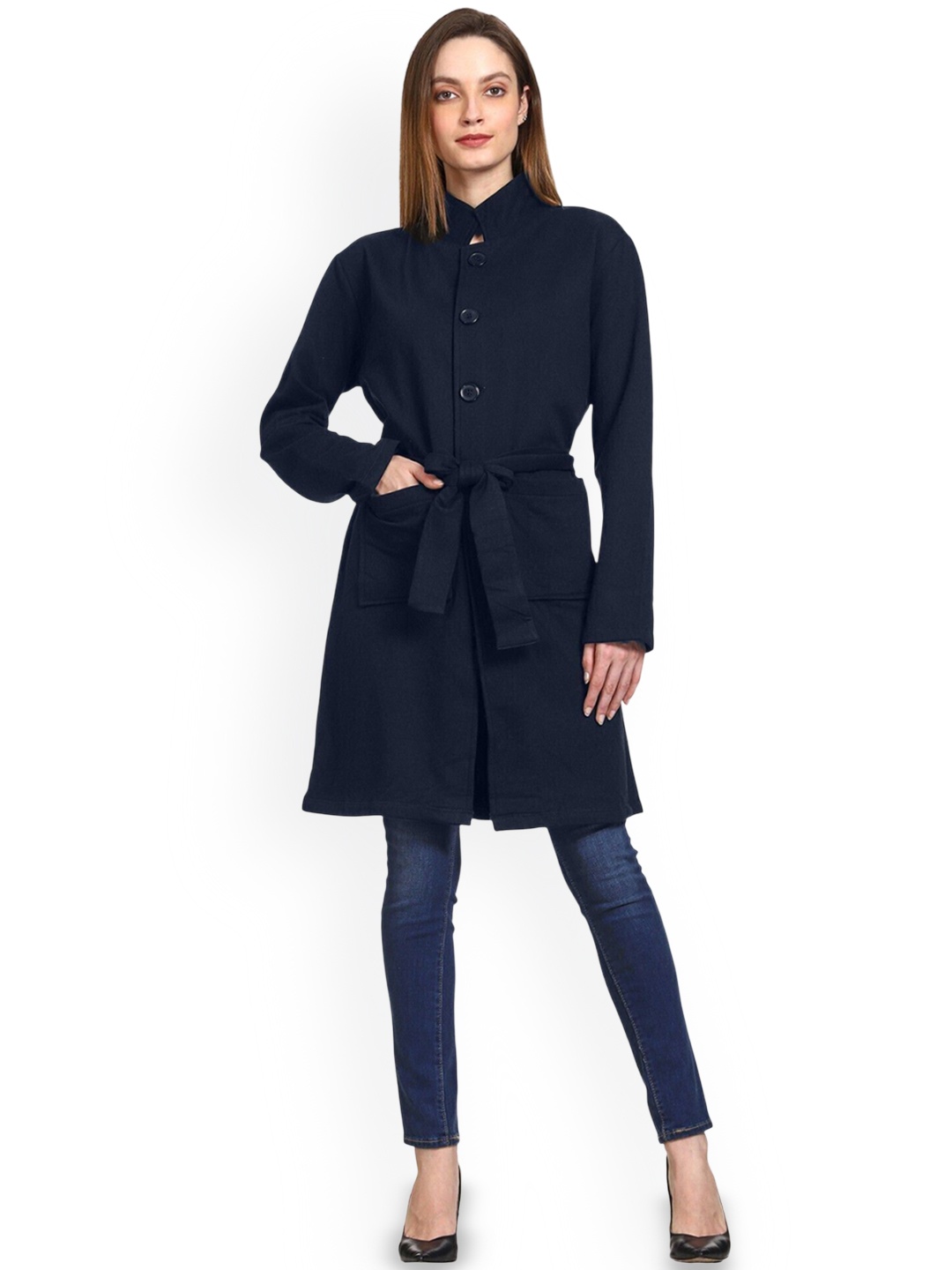 

ROARERS Single-Breasted Overcoat, Navy blue