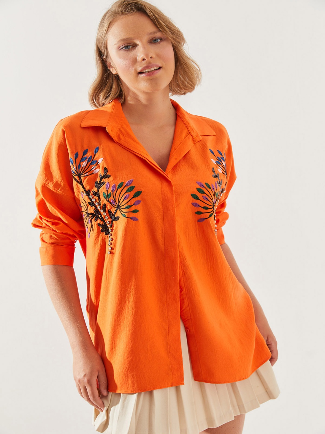 

BIANCO LUCCI Women Floral Opaque Casual Shirt, Na