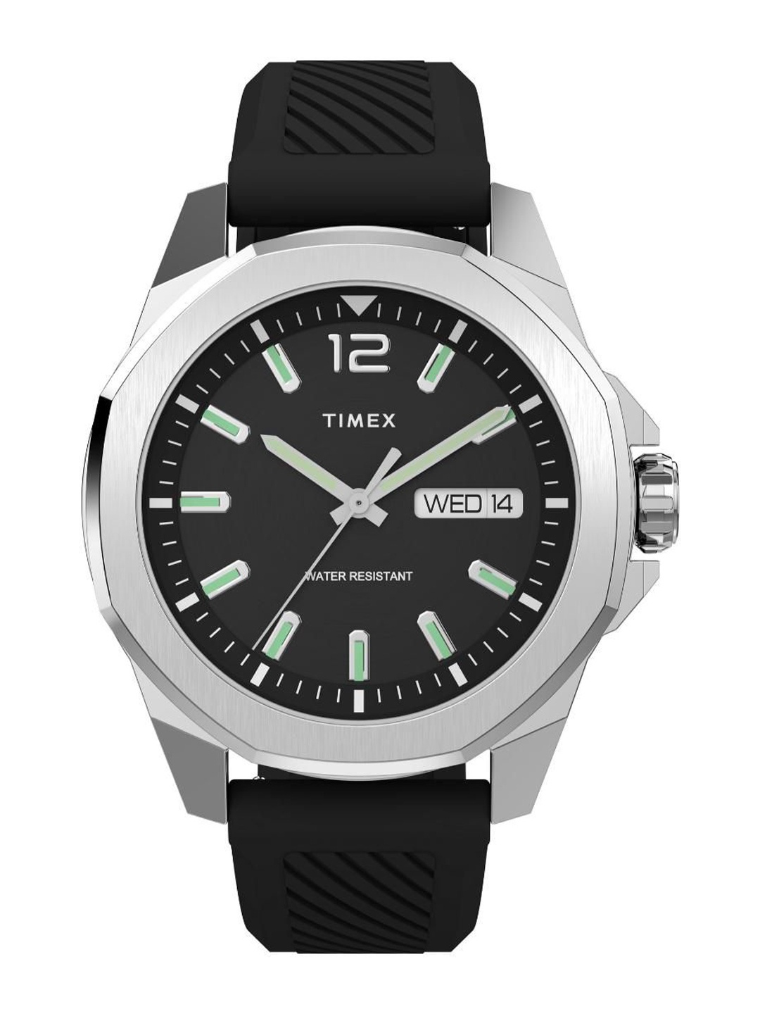 

Timex Men Brass Dial & Textured Straps Analogue Watch TW2W42900, Black