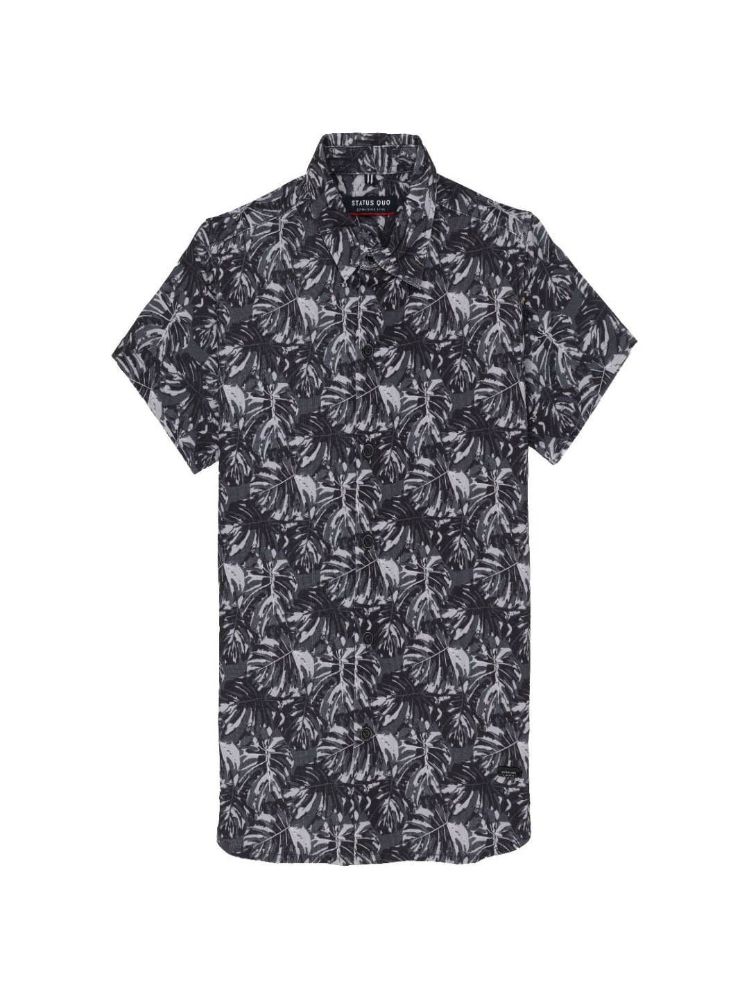 

Status Quo Boys Standard Opaque Printed Casual Shirt, Grey