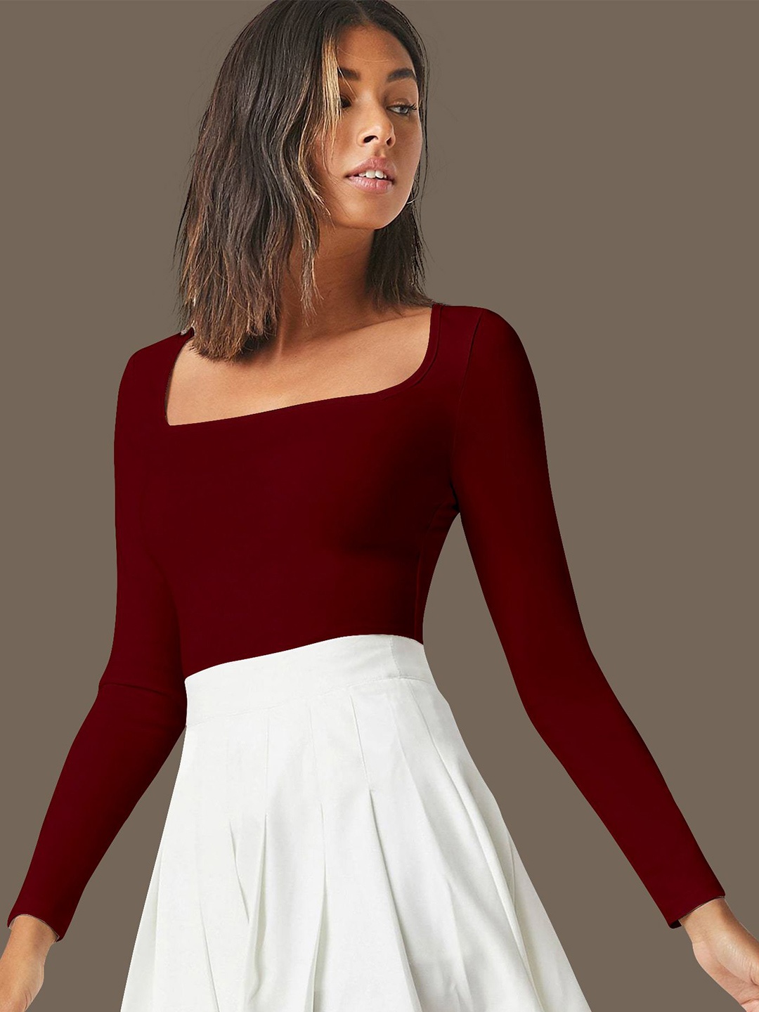 

Dream Beauty Fashion Top, Maroon