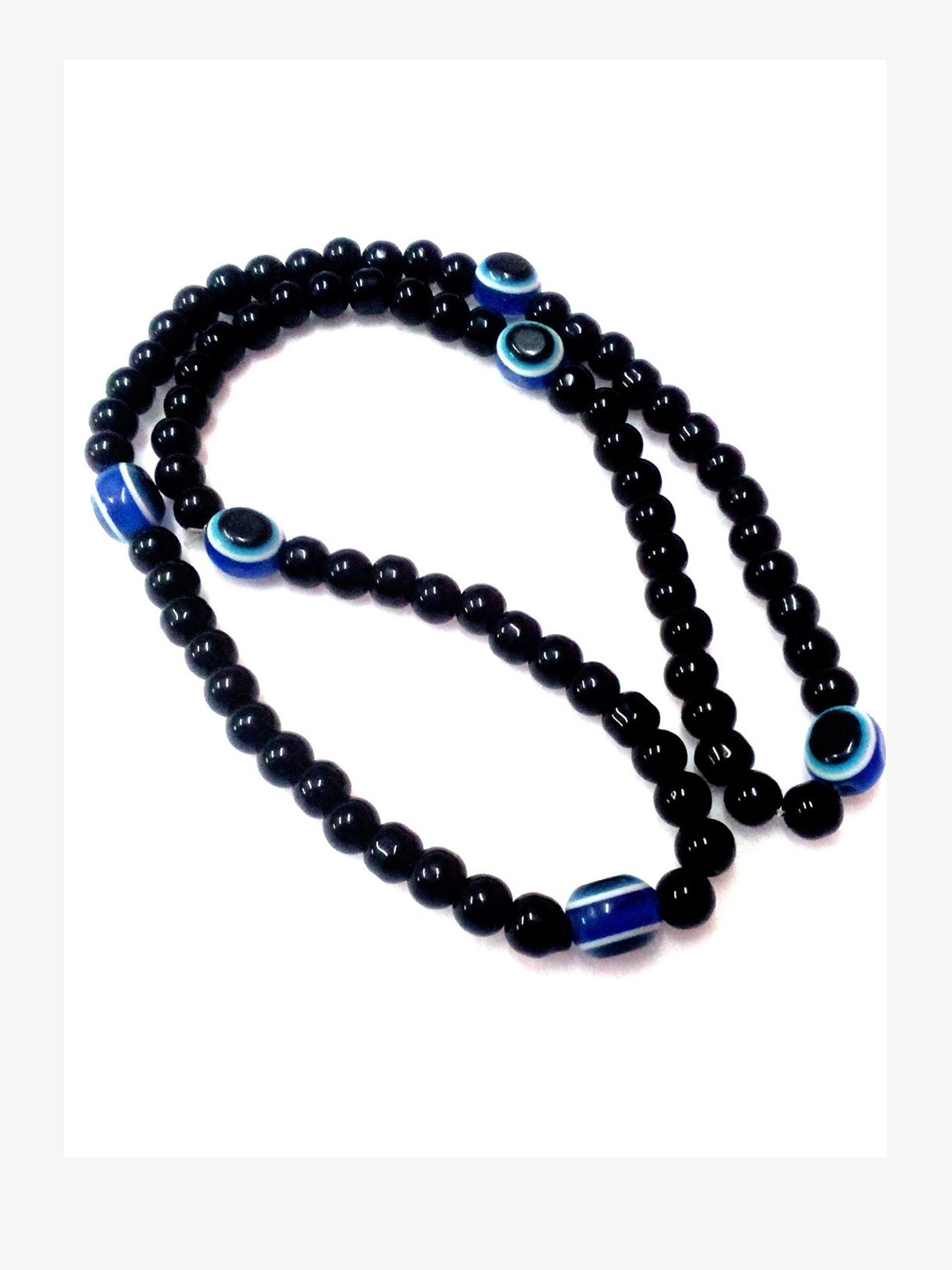 

The Roadster Lifestyle Co Evil Eye Beaded Chain, Black