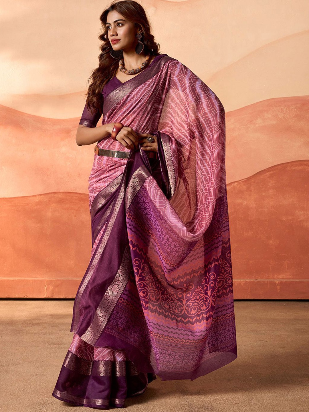 

LeeliPeeri Designer Zari Saree, Purple