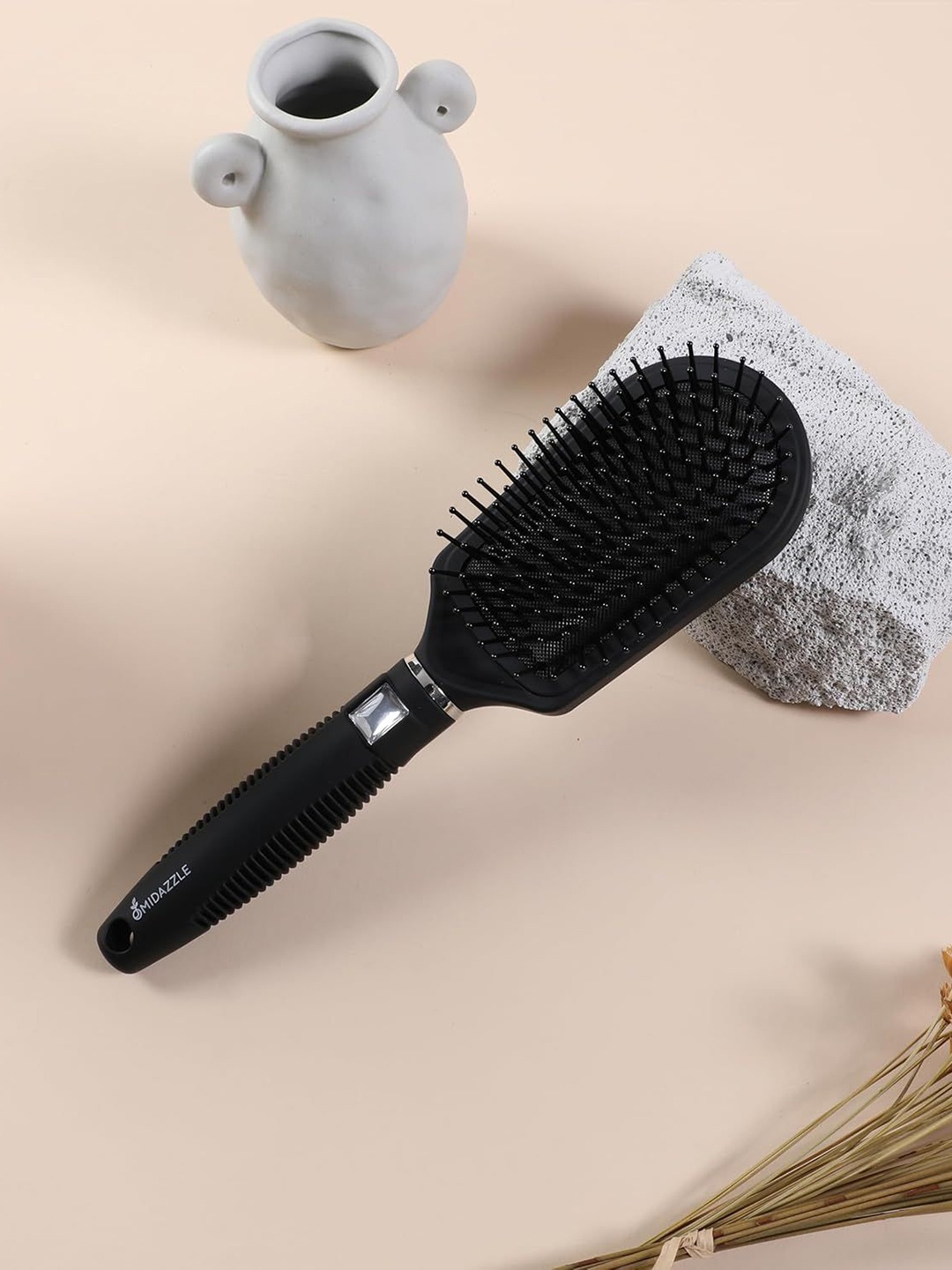 

Omidazzle Premium Durable Paddle Hair Brush - Black - MDHB00018