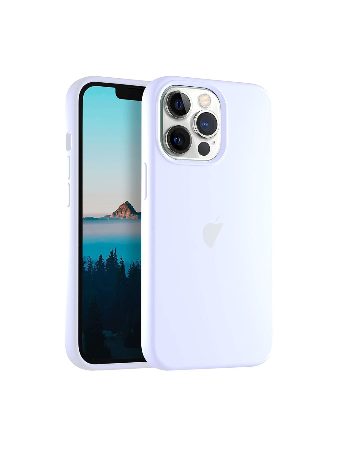 

LIRAMARK Solid Printed iPhone 13 Pro Back Case Mobile Accessories, White